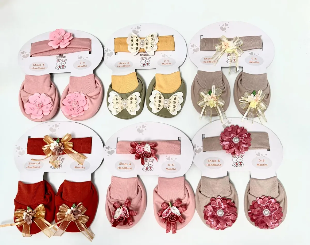 Bandana Set Sepatu Bayi Okiyo