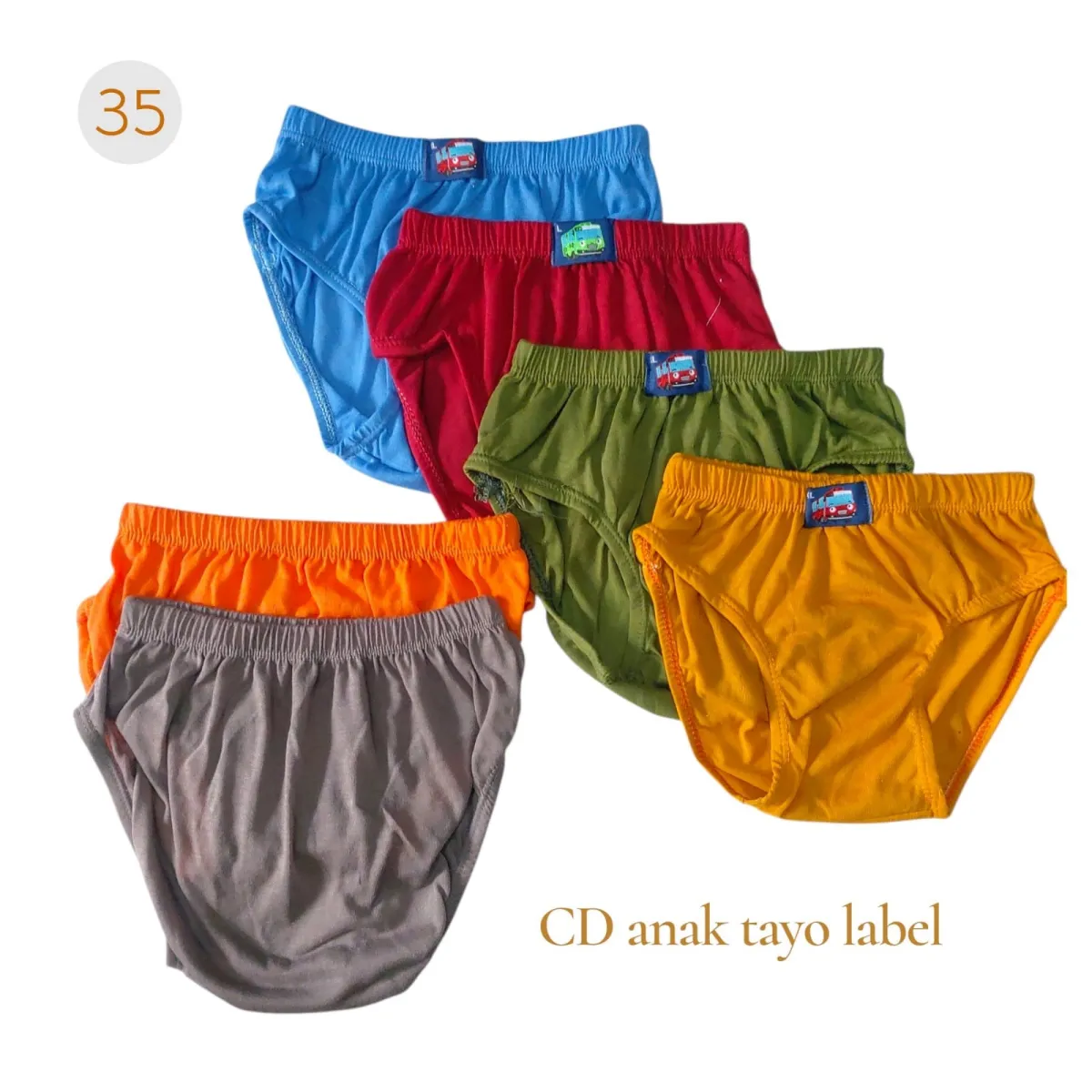 Celana Dalam Anak Cowo Tayo Label  UK S,M,L,XL
