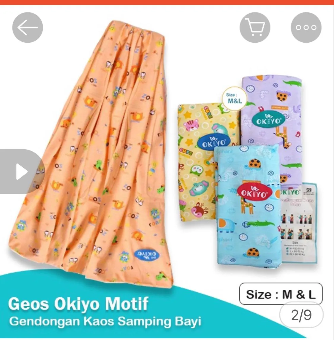 Gendongan Kaos Okiyo Print | Geos Cukin Print