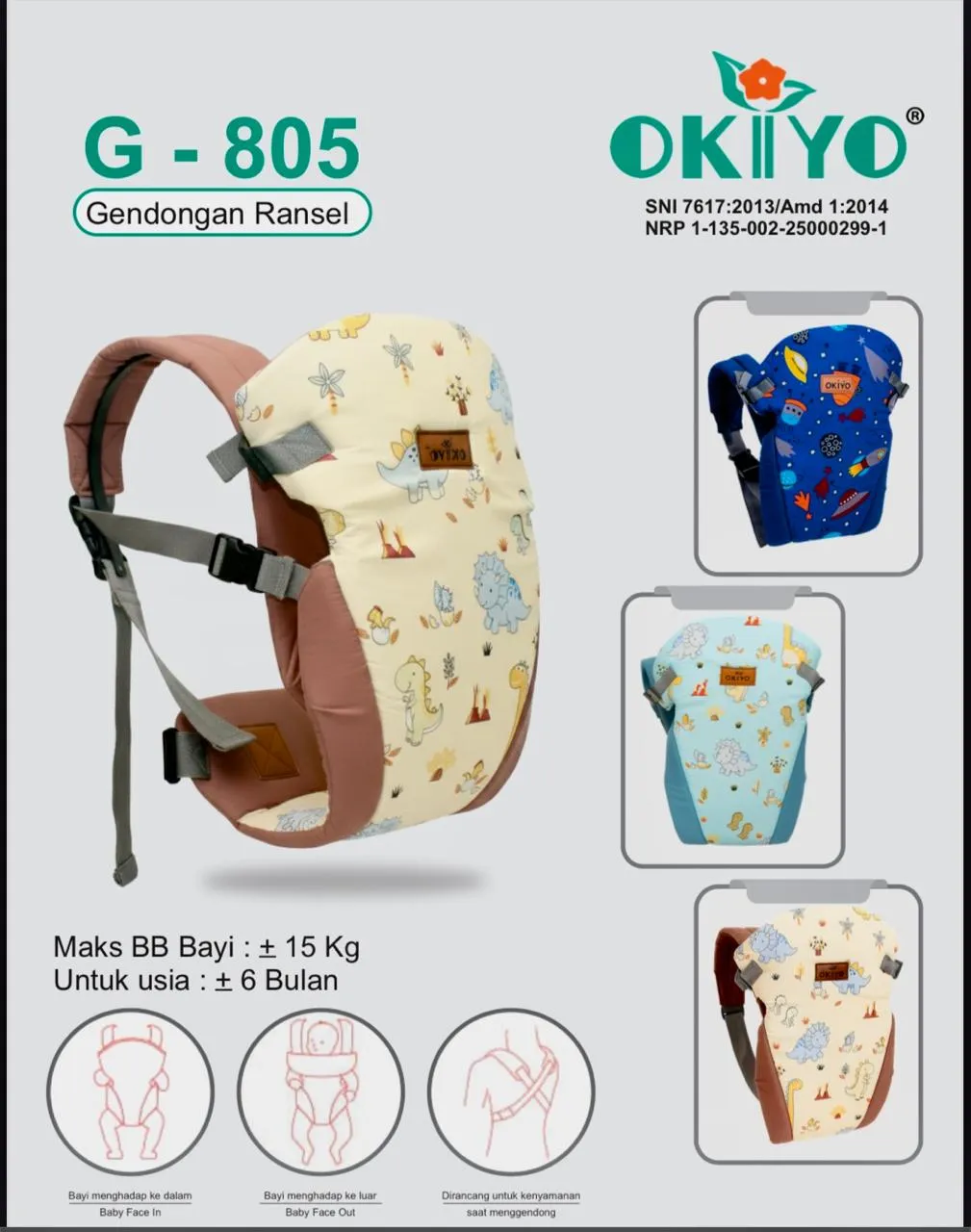 Gendongan Depan Okiyo G 805
