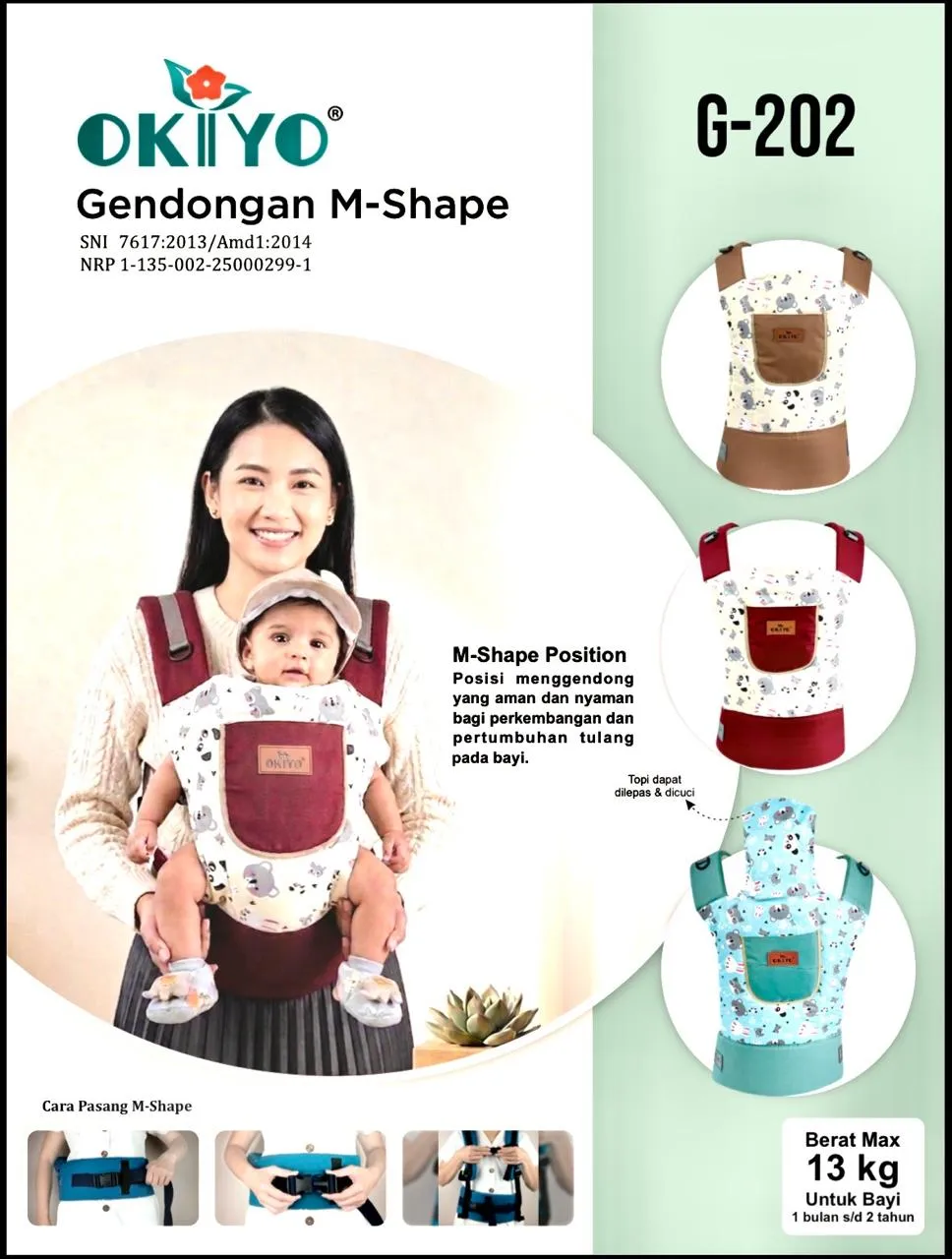 Gendongan M-Shape Okiyo G 202