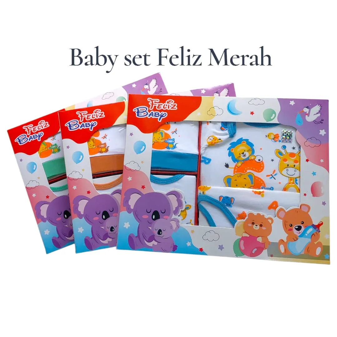 Baby Gift Set Baju Bayi/Kado Felis Merah