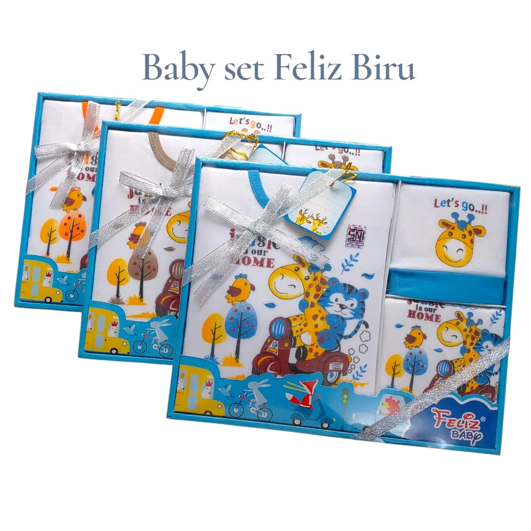 Baby Gift Set Baju Bayi/Kado Felis Biru